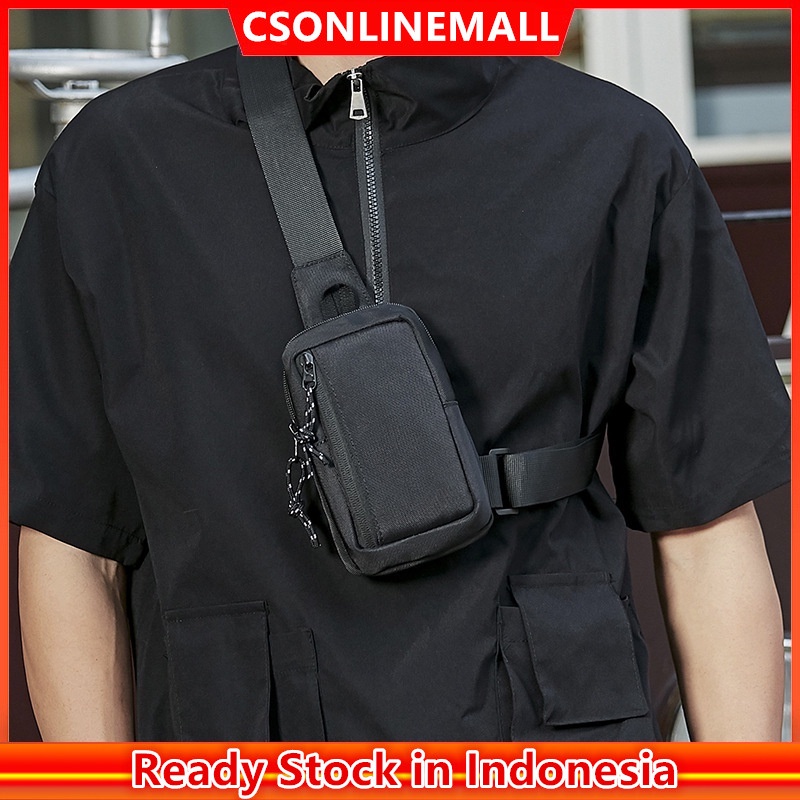 CSONLINEMALL Tas Selempang Pria Tas Slempang Waterproof Pria Anti Air Keren Trendy Sling Bag