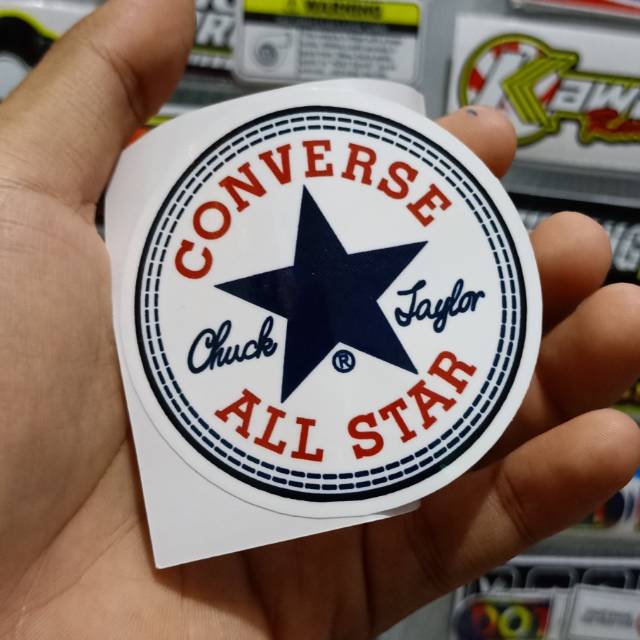 Sticker print cutt converse