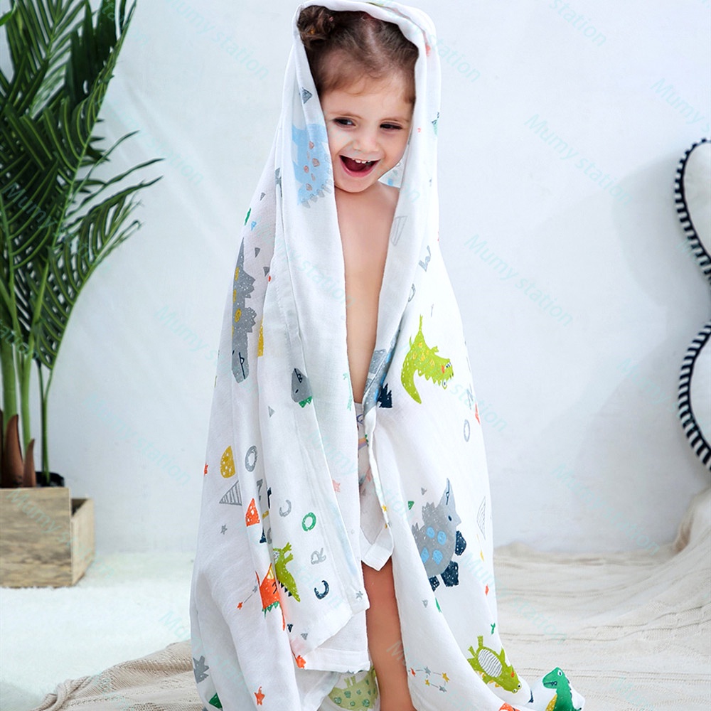 Mumystation kain bedong bayi/Selimut Bayi/katun swaddle muslin bayi(110*110 CM)