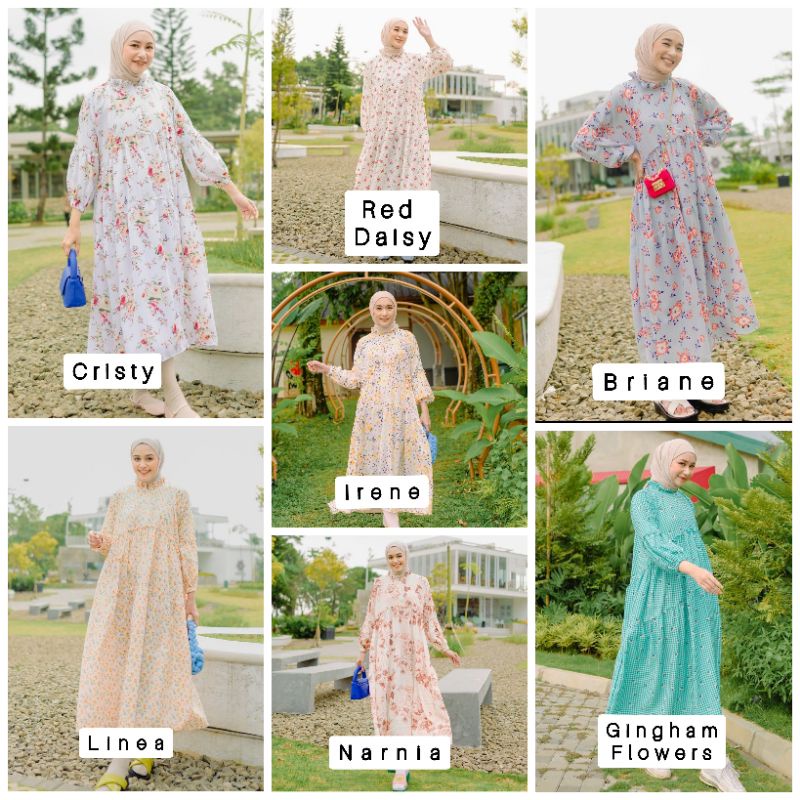 New Yoona Midi Dress by Haideeorlin (langsung ambil di store)