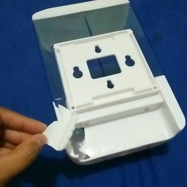 Dispenser Sabun Cair 2 In 1 With Key Lock ( Tabung Warna Putih Bening)