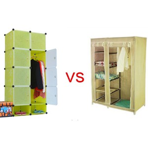 SH Cabinet baju rak DIY lemari pakaian wardrobe magic piece rack cloth