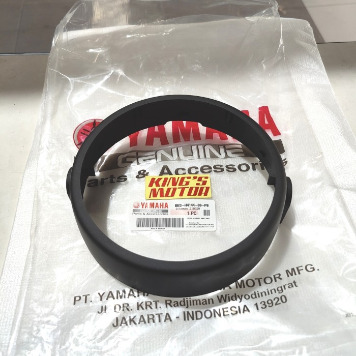 RING LAMPU, COVER HEADLIGHT YAMAHA XSR 155 HITAM DOFF (BBS H4144 P0)