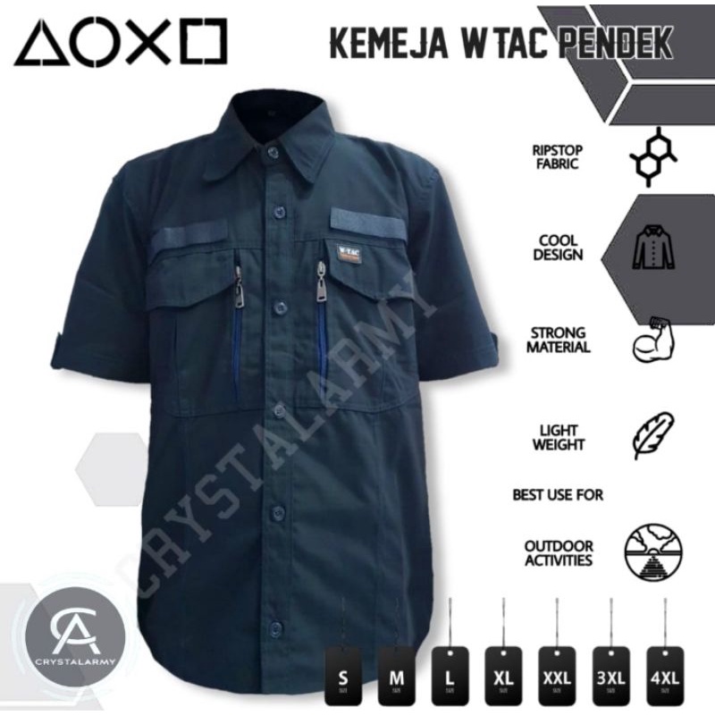 Kemeja Tactical W TAC Lengan Pendek BEST SELLER