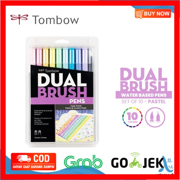 

(BISA COD) Tombow Dual Brush Pens Pastel