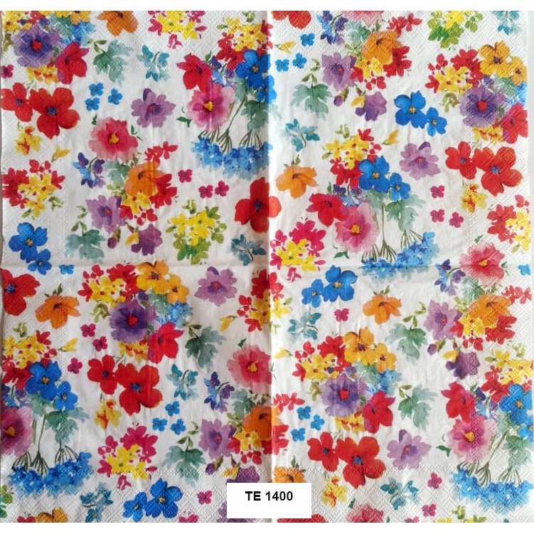 Tisu Napkin Kerajinan Decoupage Eropa 33X33 CM TE 1400 TTS