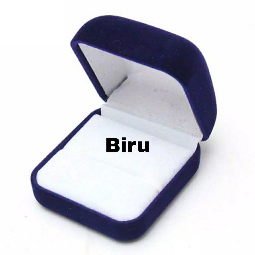 Kotak Perhiasan Anting Cincin Bentuk Kotak Ring Box Tempat Perhiasan Jewerly Box