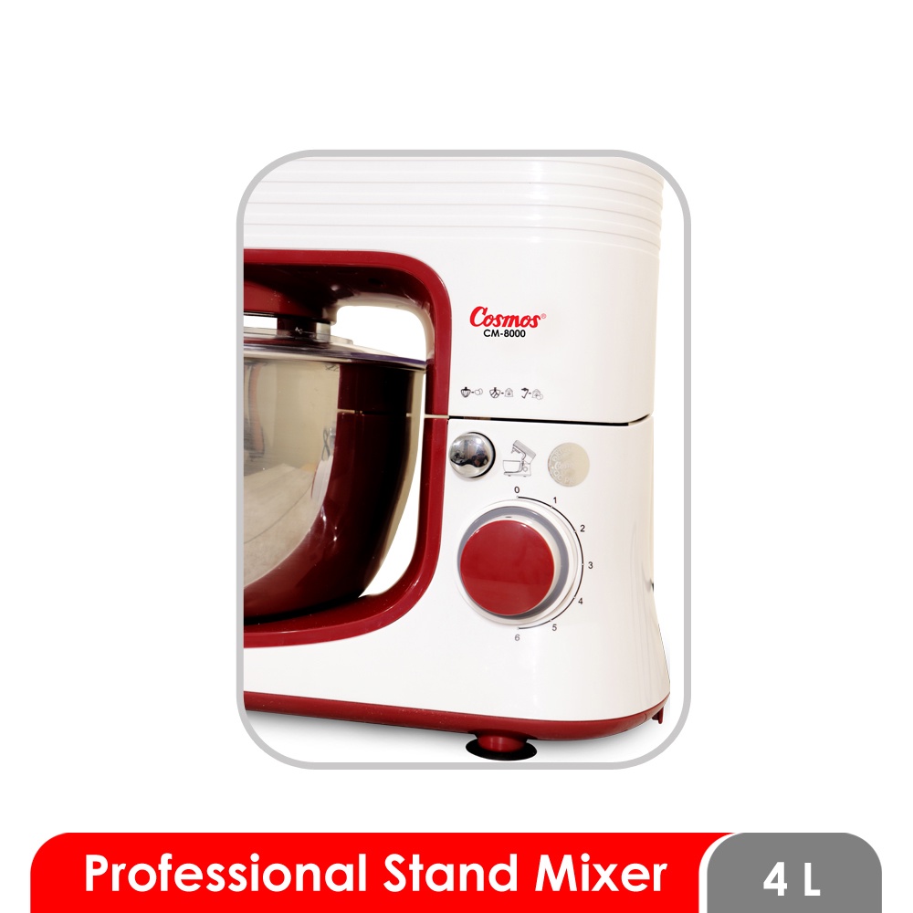 COSMOS STAND MIXER COSMOS CM 8000 - 4LITER MANGKOK STAINLESS