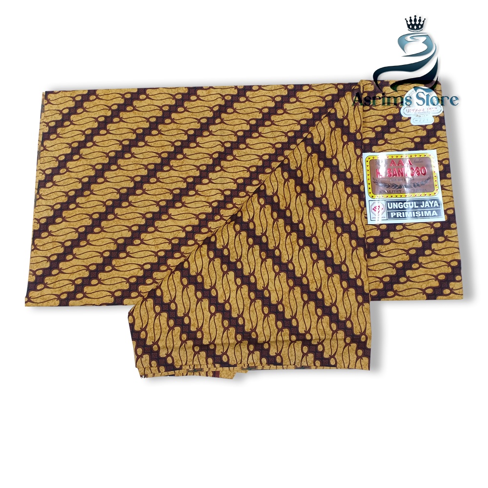 Kain Batik Jogja Jarik Batik Samping Kebat Jogjaan Hitam Putih Santoso AAA Premium Original-55AAA
