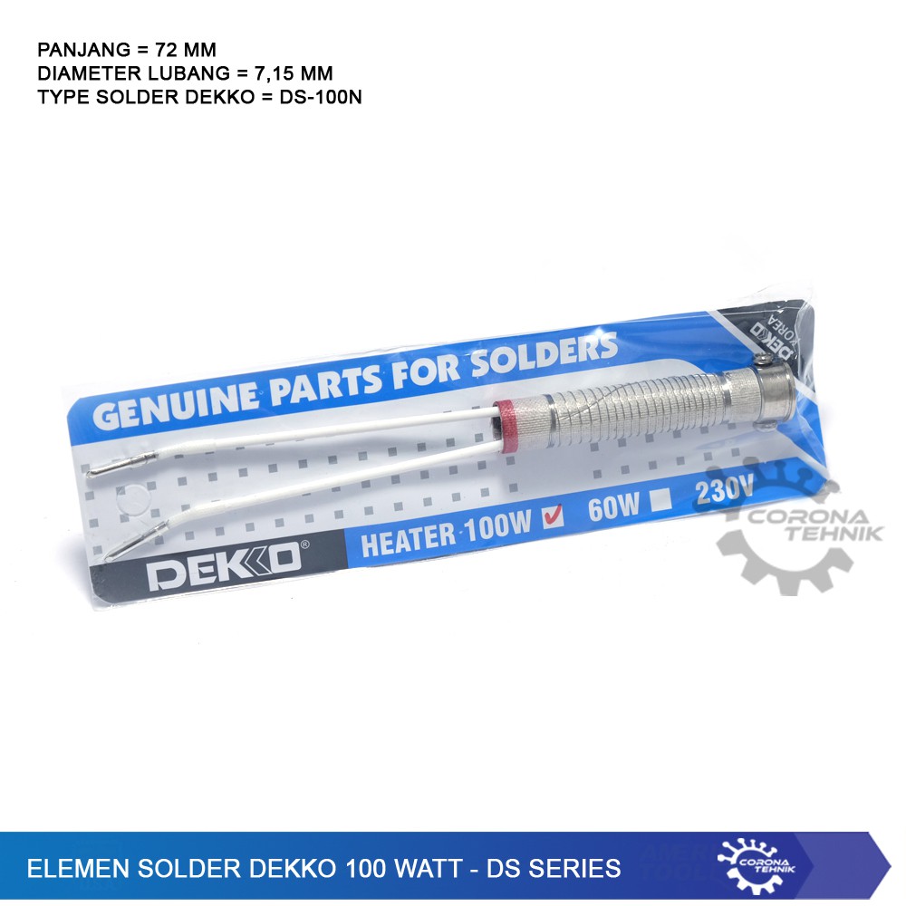 Elemen Solder Dekko 100 Watt -DS series