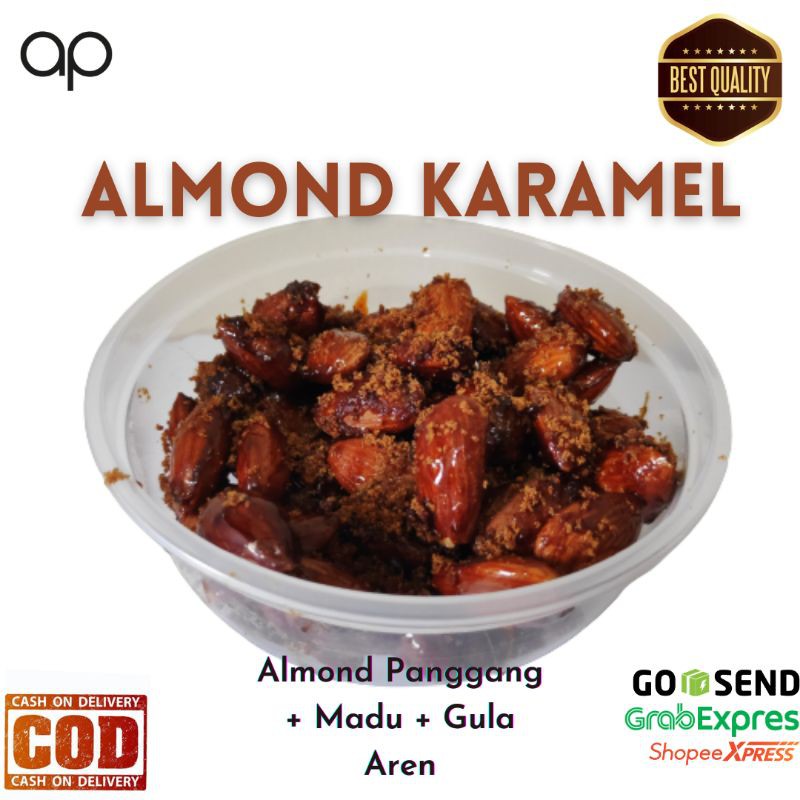 

ALMOND PANGGANG KARAMEL - ROASTED ALMOND CARAMEL - KACANG ALMOND