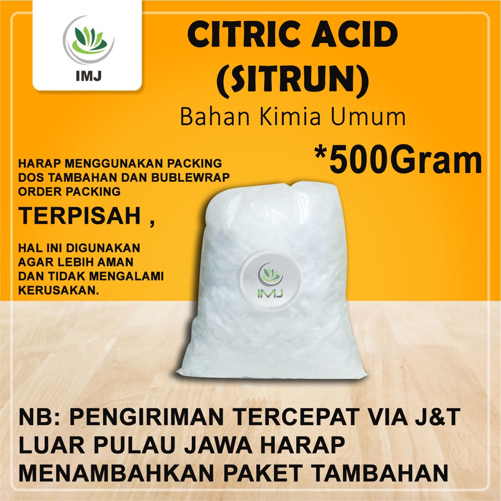 Citrun Citric Acid Kemasan 500gram Shopee Indonesia