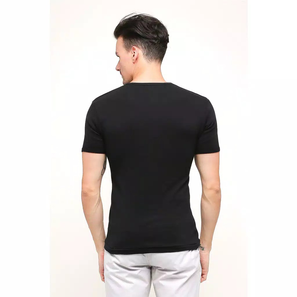 Kaos GTman Oblong Tshirt Hitam Kerah O Neck