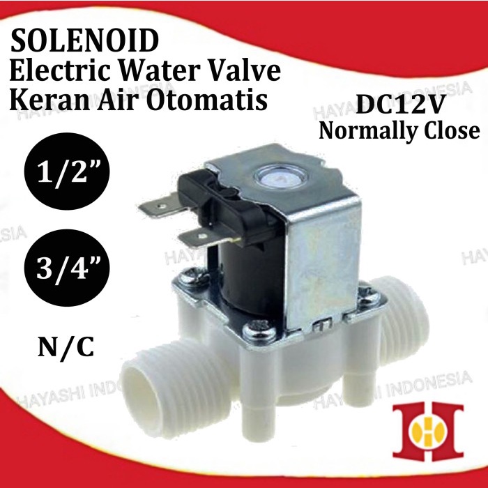 Electric Water Selenoid Valve Control Switch Air 1/2 3/4 DC 12V NC NO