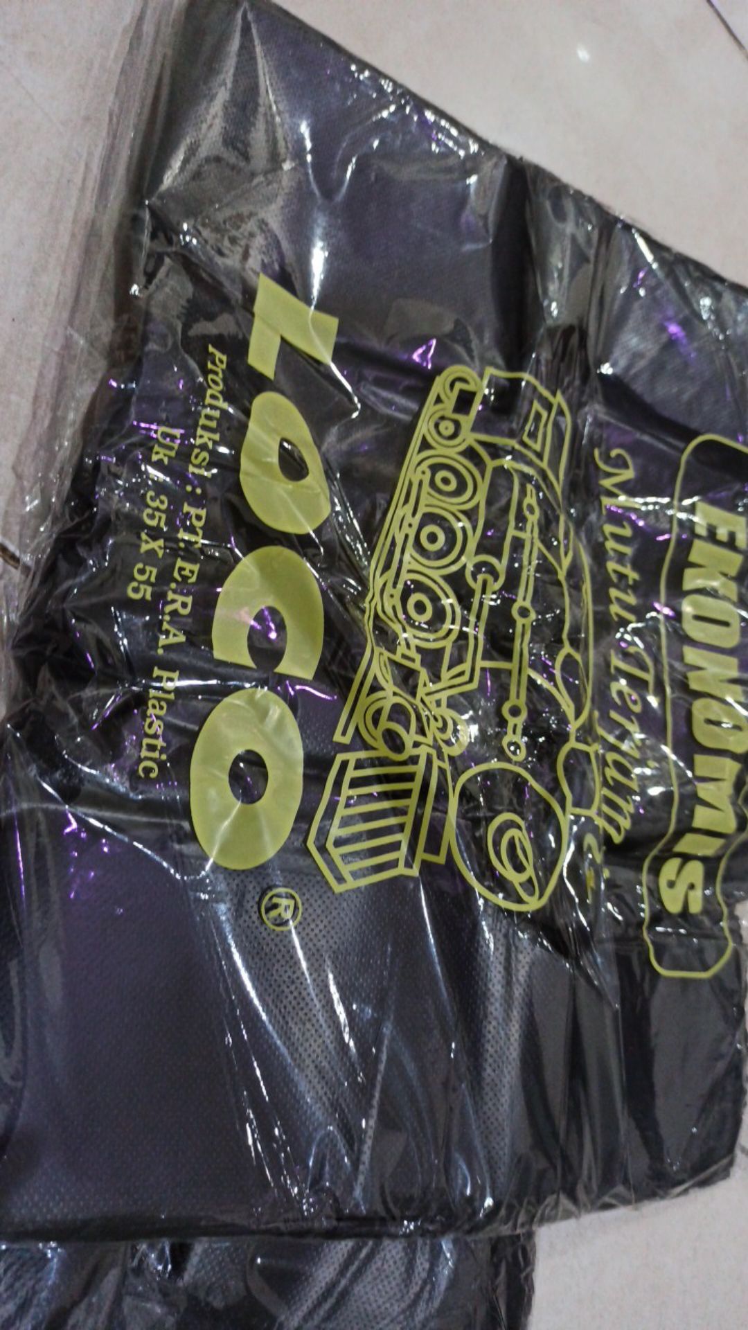 35 X 55 Kantong Plastik Kresek Loco Hitam Tipis Murah Harga Ekonomis