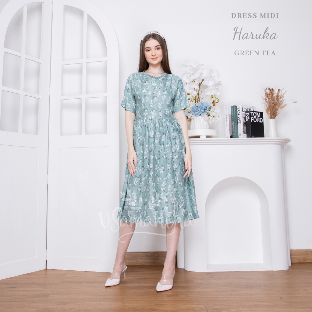 vSamantha - Dress / Daster Midi Korean Haruka