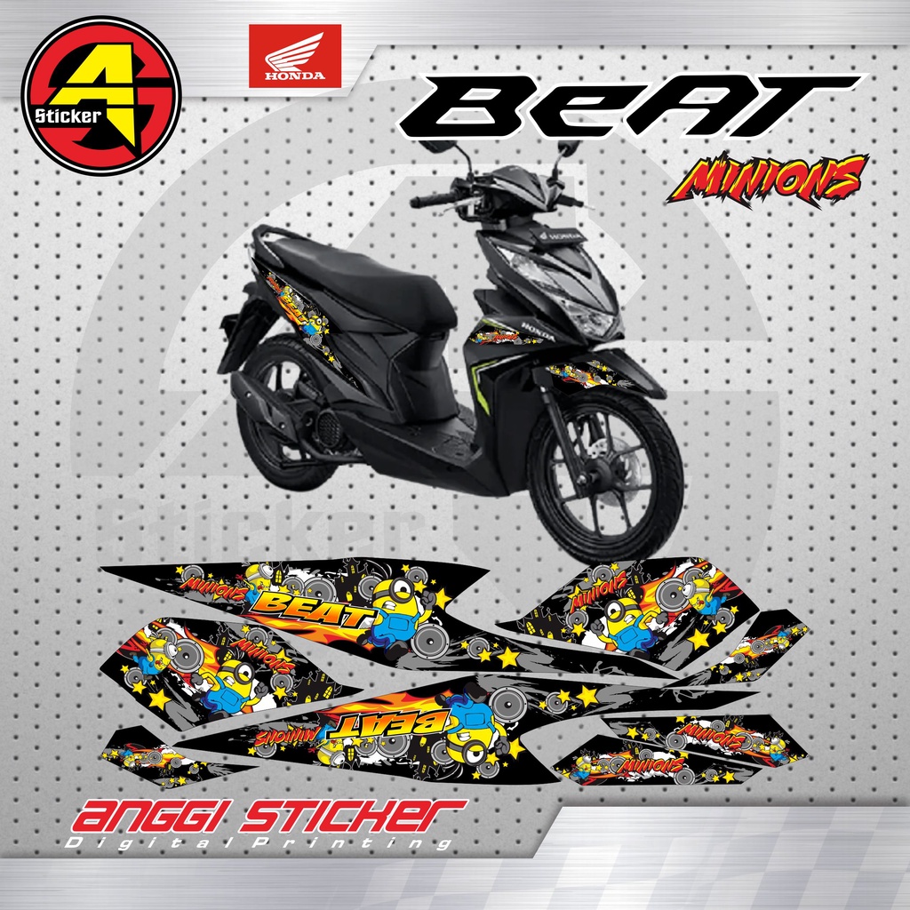 STRIPING STIKER MOTOR HONDA BEAT F1 / STRIPING VARIASI MOTOR HONDA BEAT F1