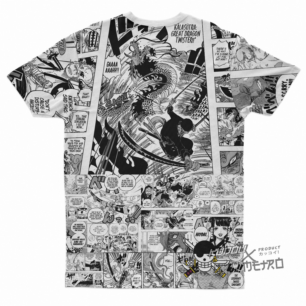 JERSEY ZOROJURO ENMA Fullprint Comics Anime One Piece Manga Premium