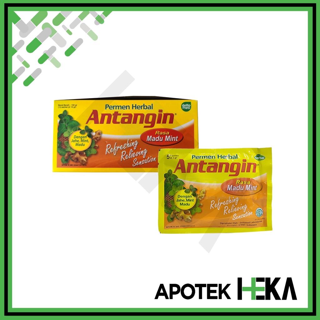 

Antangin Candy Sachet isi 5 - Box isi 15 Sachet - Permen Tenggorokan