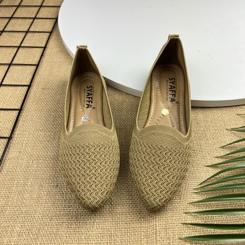 MARASYAFFA - SEPATU FLAT WANITA RAJUT MS25