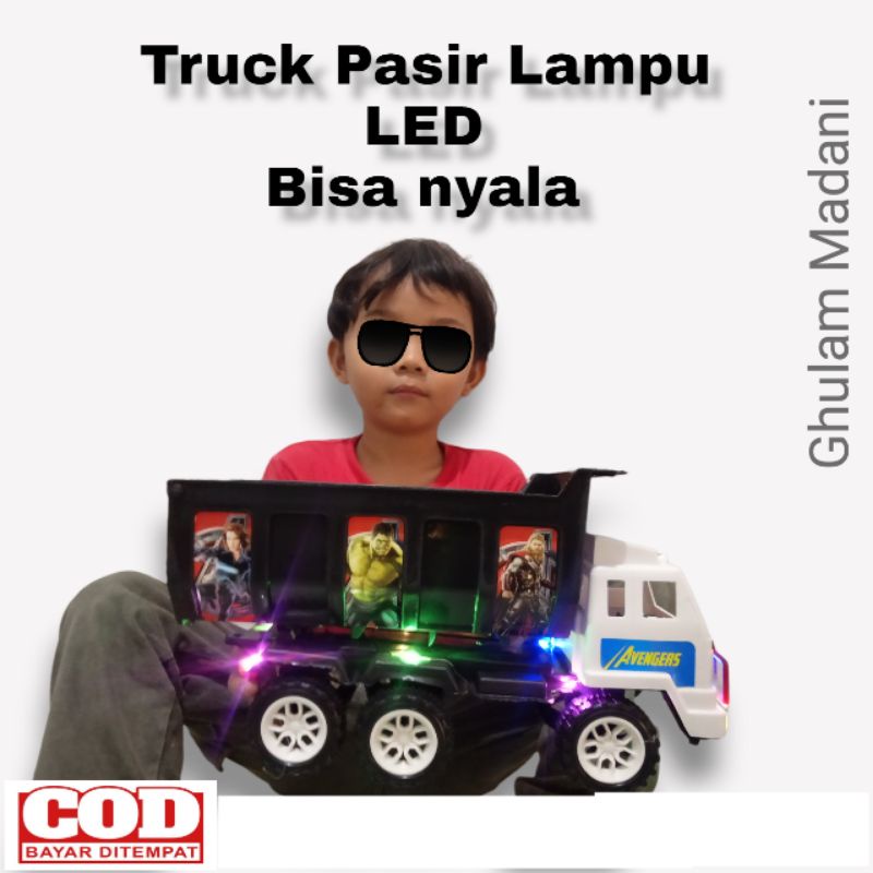 [TTP02] Mainan anak mobil truk toronton pasir ttp02 bisa nyala /  mobil truk toronton pasir ttp02 / 