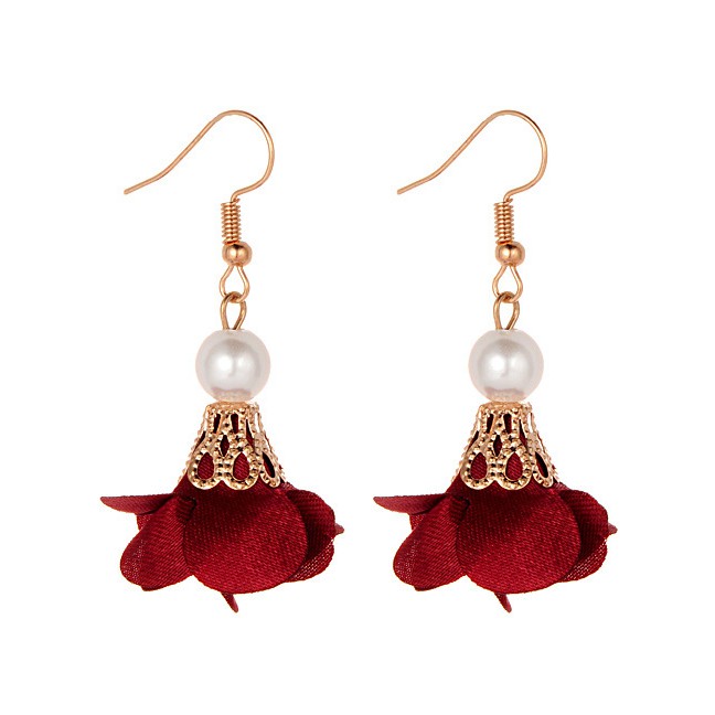 LRC Anting Gantung Fashion Flower Shape Decorated E5280x