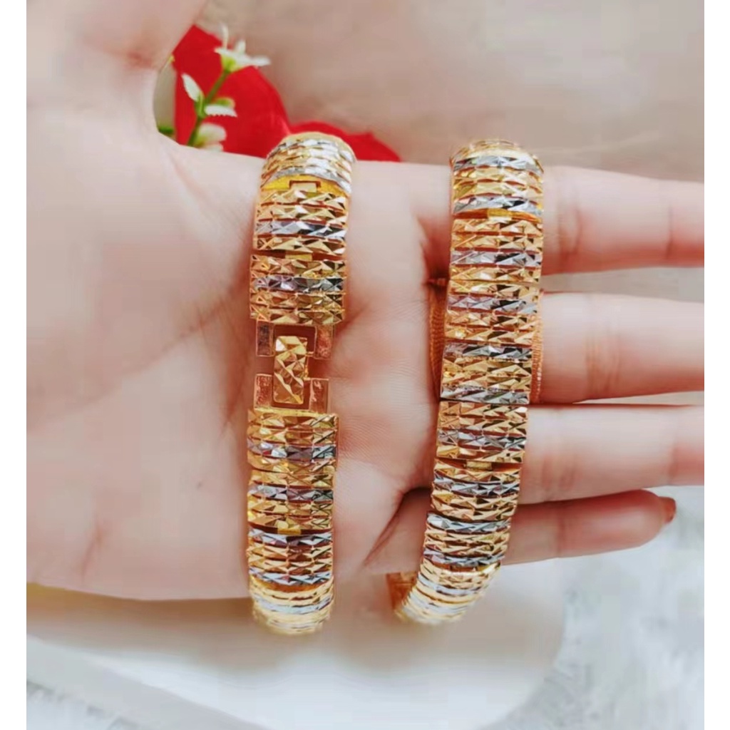 Gelang Xuping Ranta Kombinasi Lapis Emas 24K Perhiasan Fashion 1236-1238