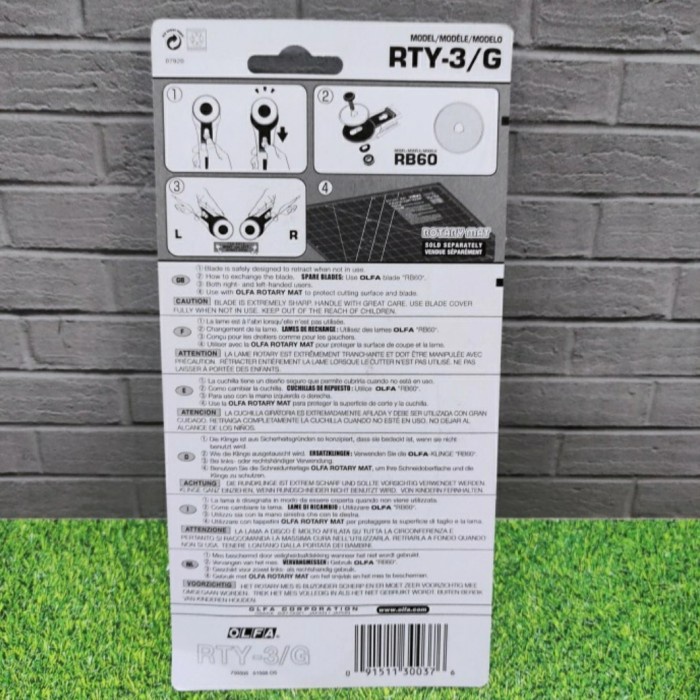 

Promo Bulan Ini Rotary Cutter 60Mm Rty-3/G Olfa Hot Sale