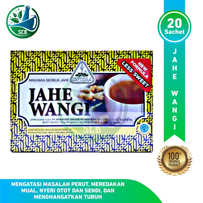 

Intra Jahe Wangi - Minuman Serbuk Jahe Instant (BERKUALITAS)