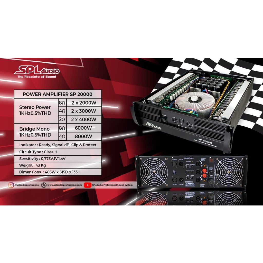 SPL Audio Power Amplifier SP 20000
