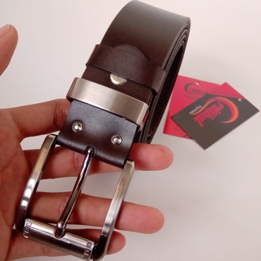 ikat pinggang pria asli kulit sabuk kulit asli gesper kulit selapis