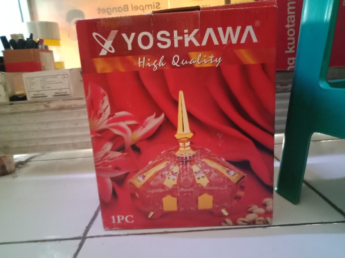 Yoshikawa Toples Kaca Motif/toples Pajangan/toples Candy Mewah
