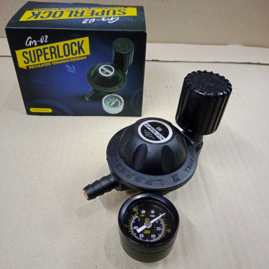 REGULATOR SUPERLOCK GRS 02 GRS02 REGULATOR TEKANAN RENDAH TANPA SELANG