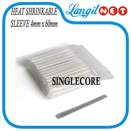 HEAT SHRINKABLE SLEEVE 4mm x 60mm SINGLECORE