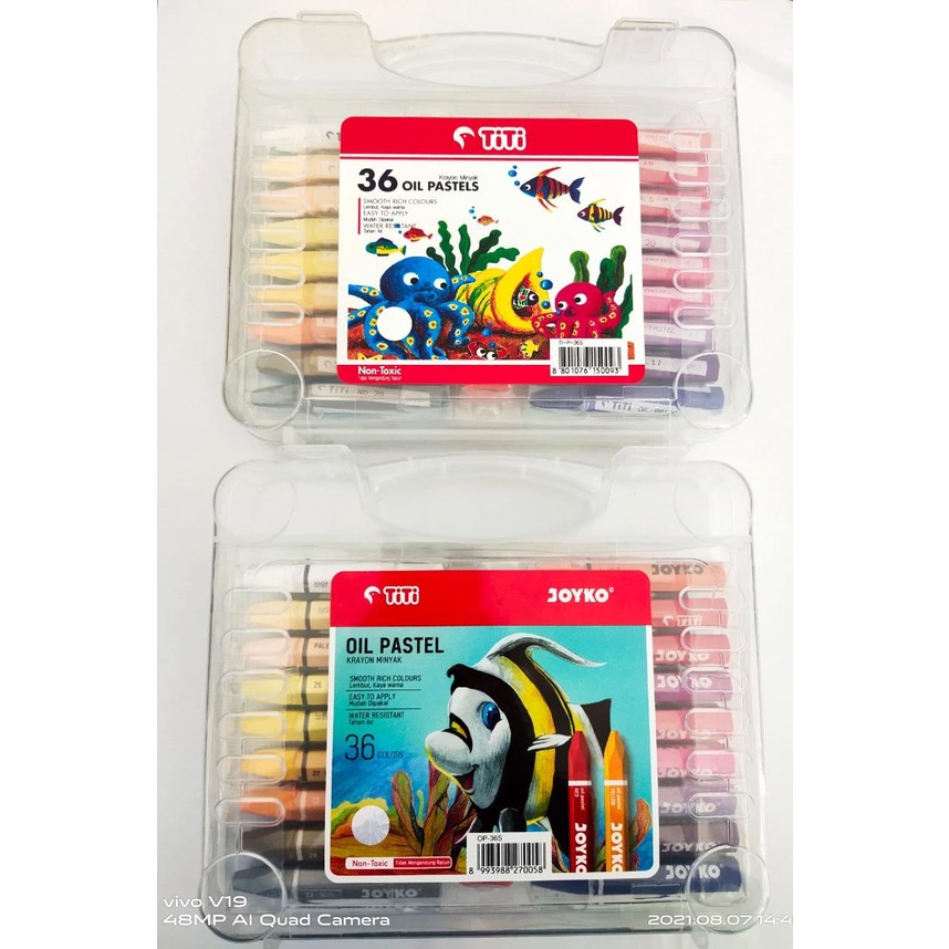 

TITI & TITI JOYKO 36 C colour Crayon Crayons oil pastel krayon warna coloring colouring color warna menggambar mewarnai kertas gambar bisa untuk kado