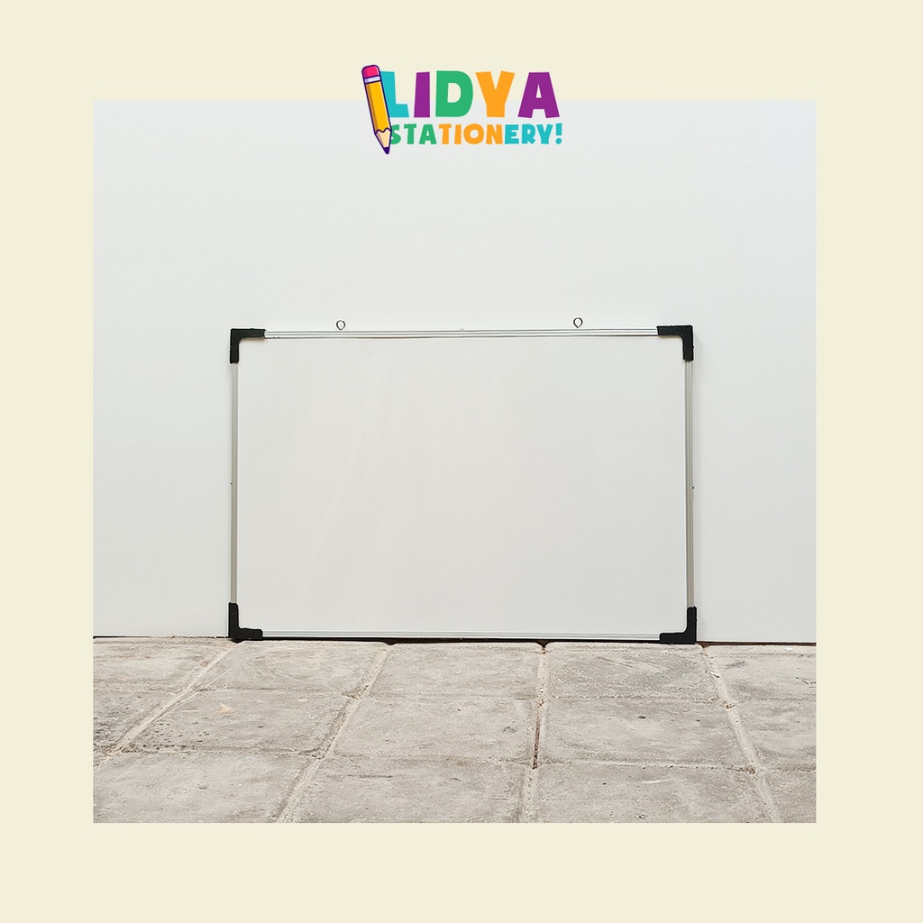 

Whiteboard - Non Magnetic - 40cmx60cm - List Alumunium - Papan Tulis