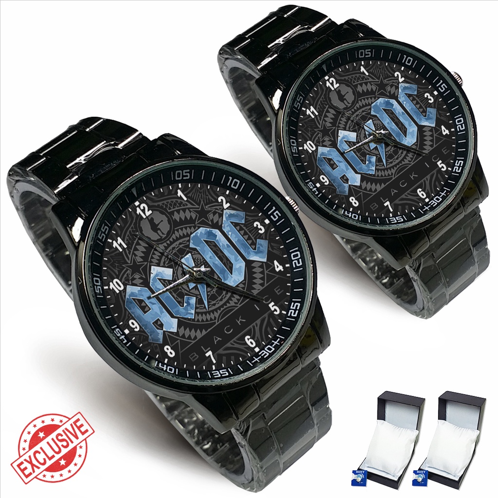 Jam Tangan Rantai Couple AC/DC BAND - 2 (Awesome)