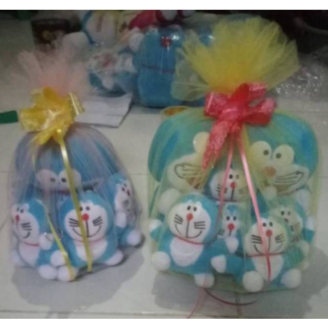 Boneka doraemon mini kecil lucu beranak