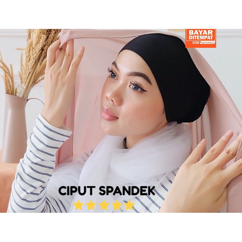 AZZAHRA CIPUT DUA WARNA Bahan Kaos Premium Iner Inerr Daleman Jilbab Hijab 2 warna