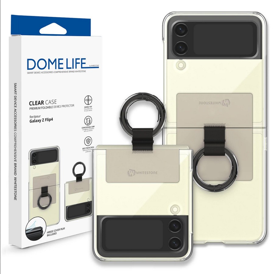 Whitestone Dome Clear Case Samsung Z Flip 4 Clear Case Flip 4 Original