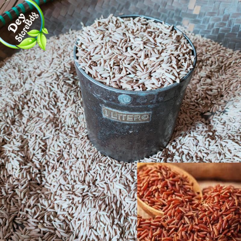 gabah padi beras merah per 1 liter