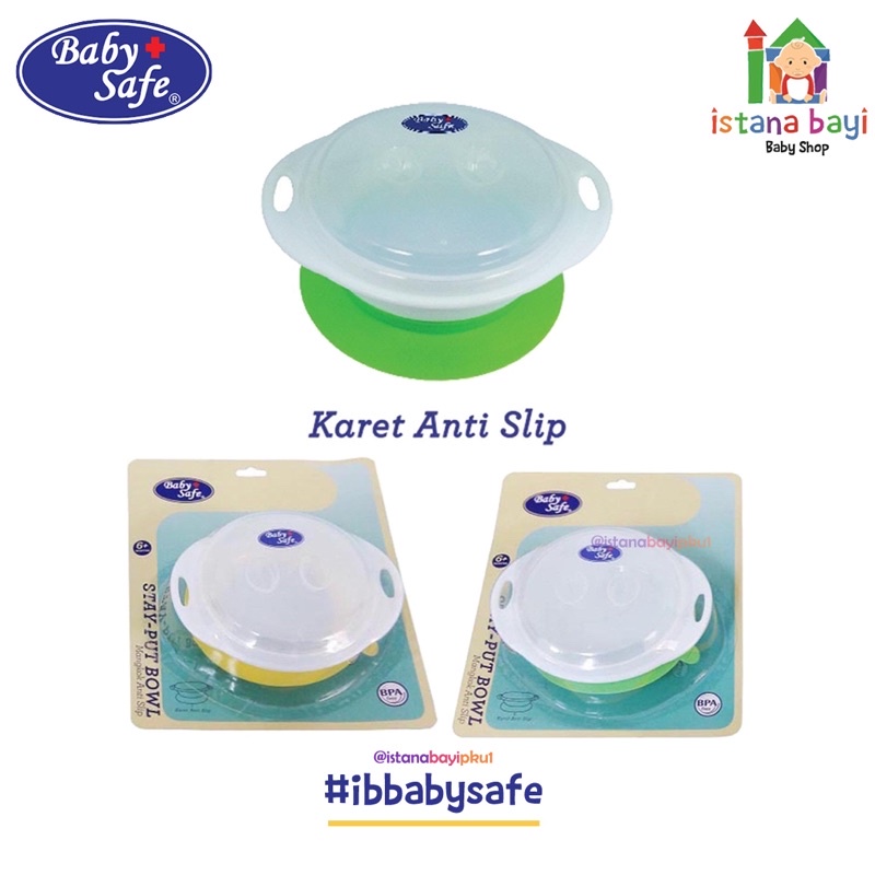 Baby Safe Stay Put Bowl BS353 - Mangkok Anti Slip/peralatan makan anak