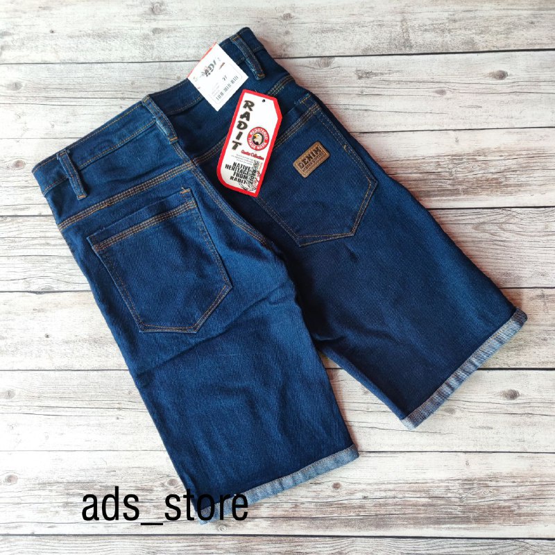 Celana Jeans Pendek Pria Slimfit Lipat Bawah Garmen No 27-32