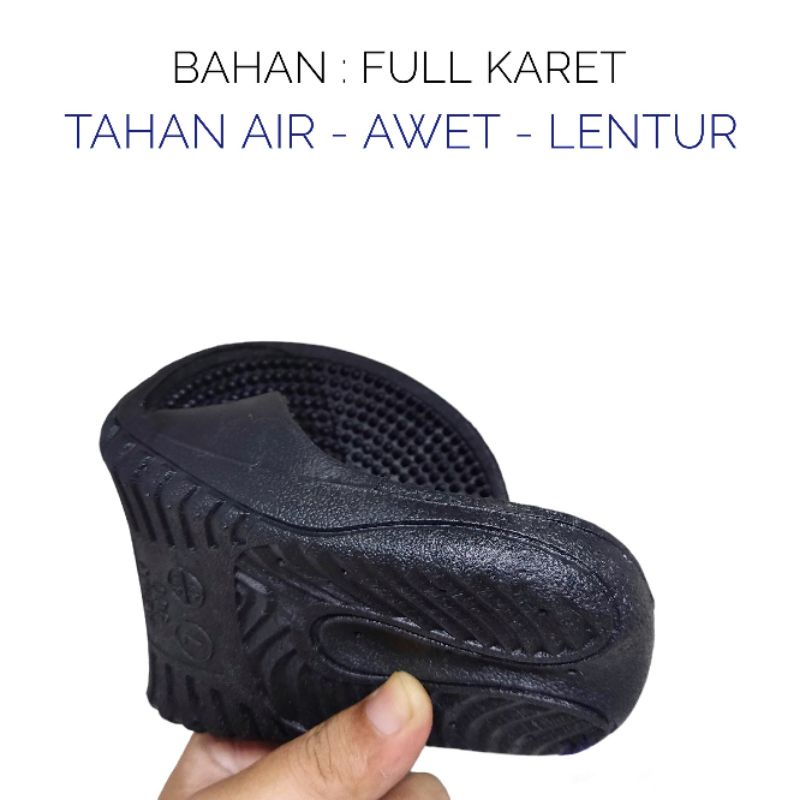 BARU Sandal Karet Pria ATT Sandal Kesehatan Pria Sandal Refleksi Pria - Full karet Lentur Awet Tahan Air