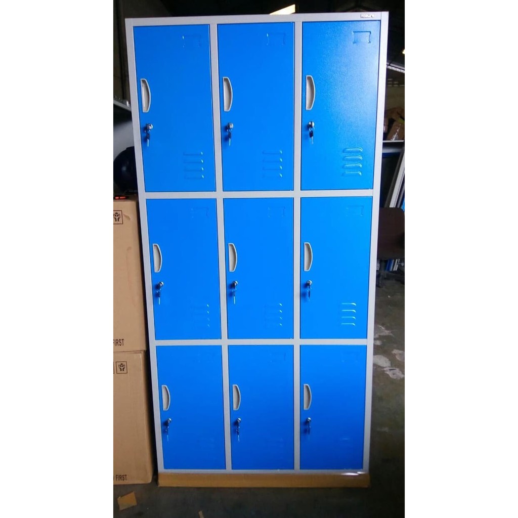 LOKER BESI LOCKER LEMARI BESI KABINET 9 PINTU KOZURE KL 9