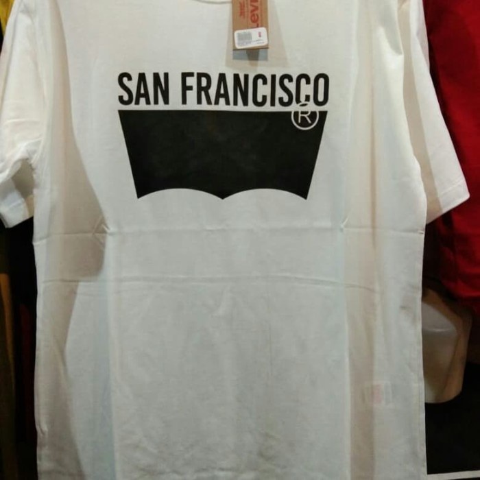 KAOS PRIA ORIGINAL LEVIS PUTIH SAN FRANCISCO HOT DEAL