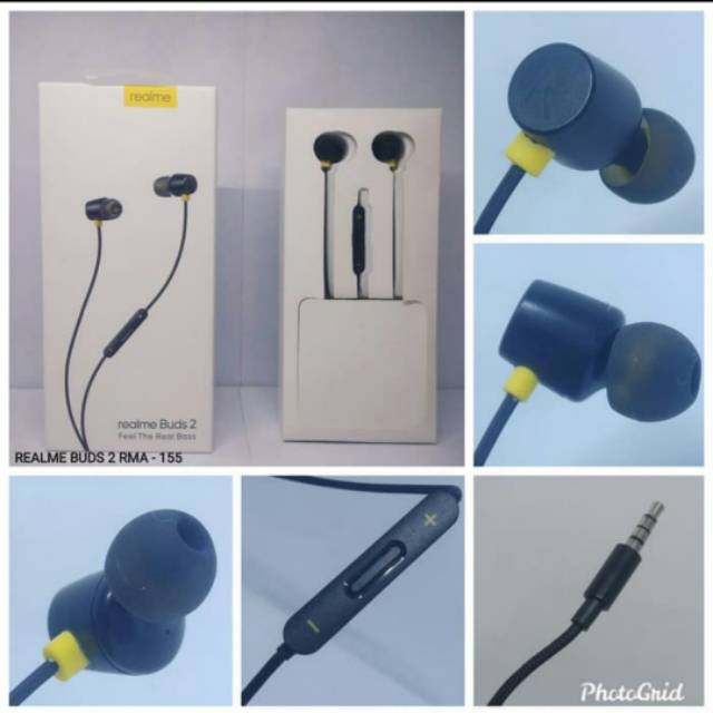 PROMO EARPHONE HEADSET HANDSFREE REALME 5 PRO 5 3 C1 C2 ORIGINAL 100% REALME BUDS 2