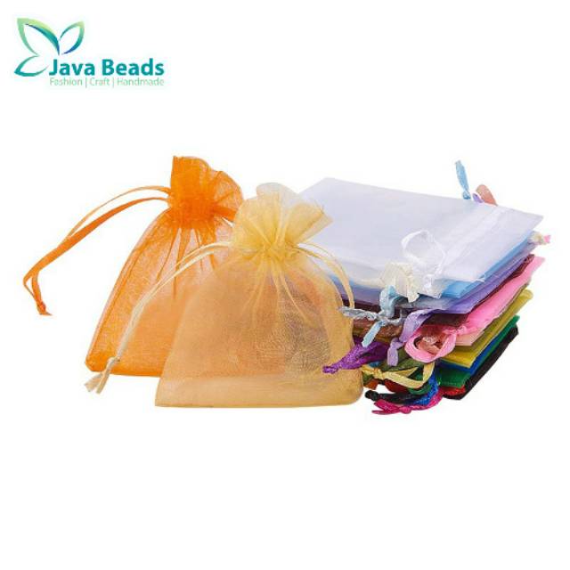 Grosir Organza Bag Kantong Pouch Manik Manik 9x12cm