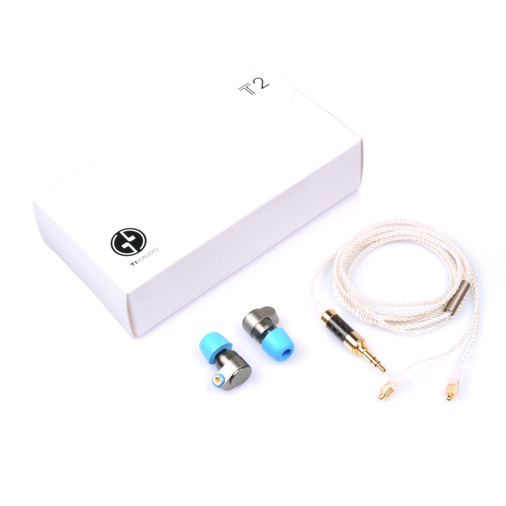 Tinhifi T2 Earphone Inear Hifi Double Dynamic Drive Bahan Metal Untuk Mendengarkan Musik