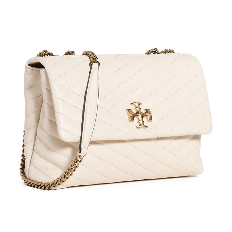 Tory Burch Small Kira Chevron Ivory